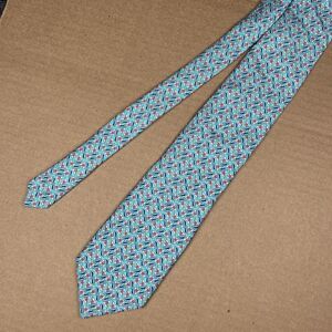 Vineyard Vines Tie Men’s 60” x 3.5” Blue Sailboat AOP Silk
